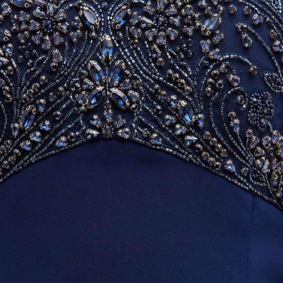 Theia
Brigitta Capelet Beaded Gown - Picture 8 of 8